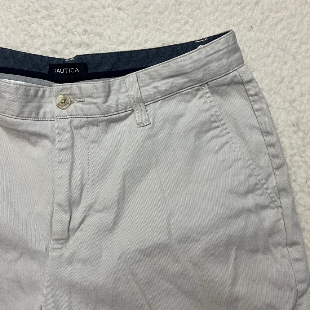 Nautica Shorts Mens 32W Tan The Deck Short Classic Fit Stretch B81003 Chino